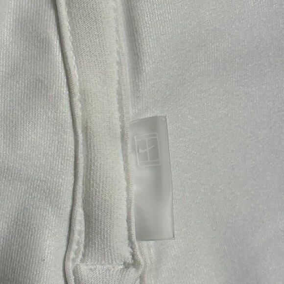 Nike Skirt Womens M White Navy Striped High Waist Mini 88% Polyester Dri-Fit - Picture 5 of 10